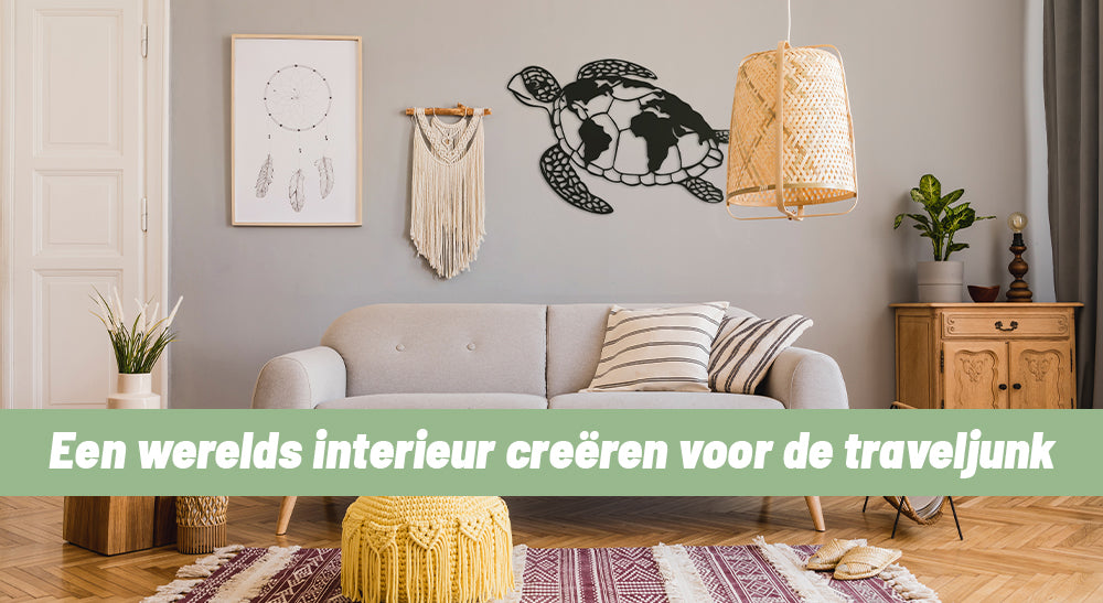 Wanddecoratie voor de echte traveljunk