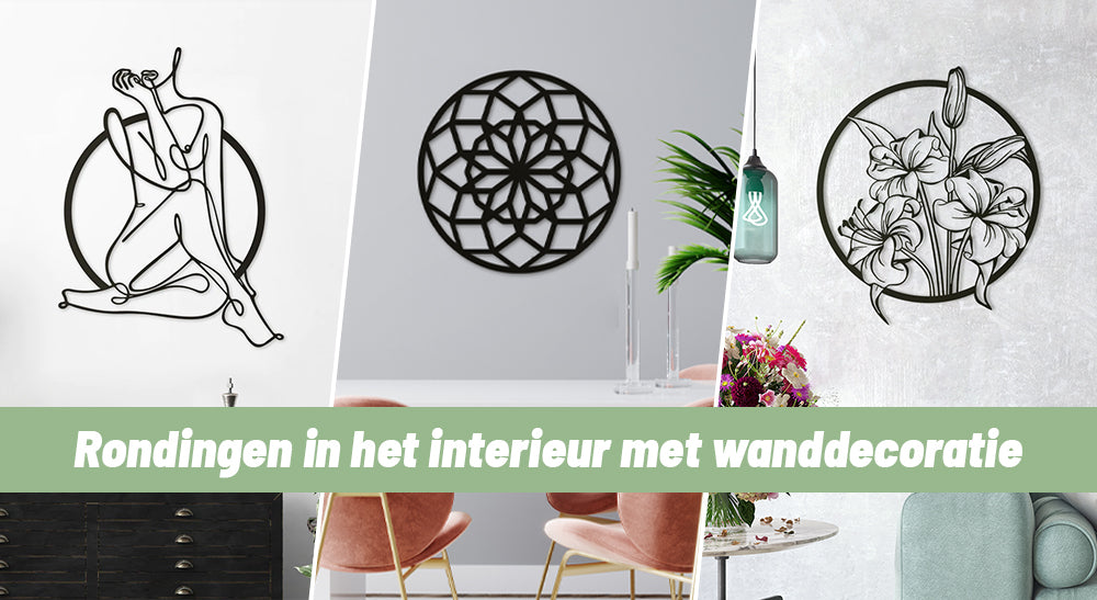 Inspiratie: ronde wanddecoratie voor een organisch en zacht interieur