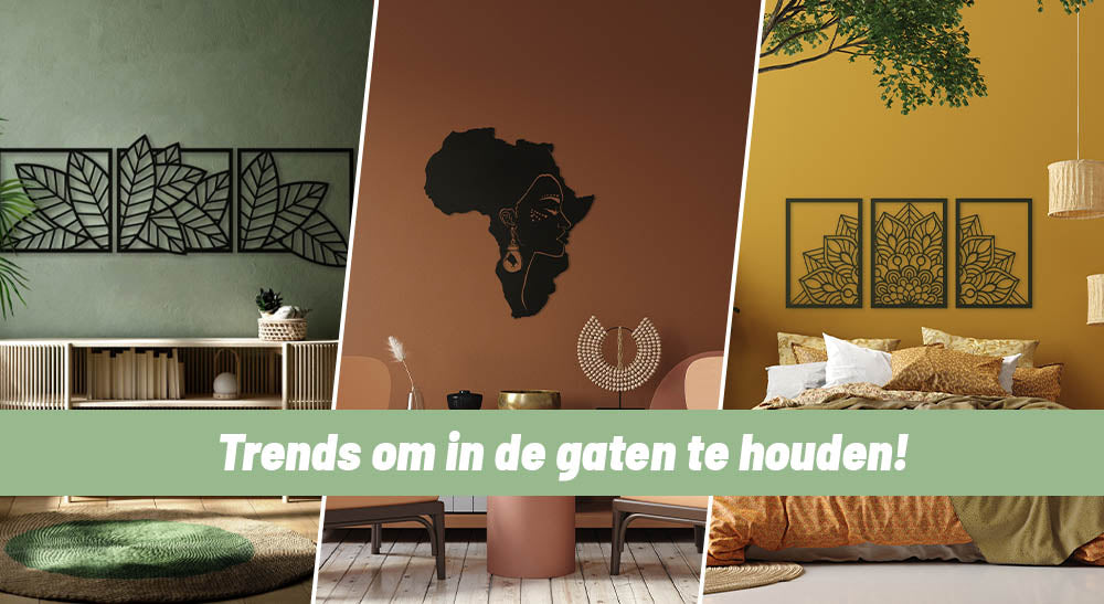 De wanddecoratie trends van 2022