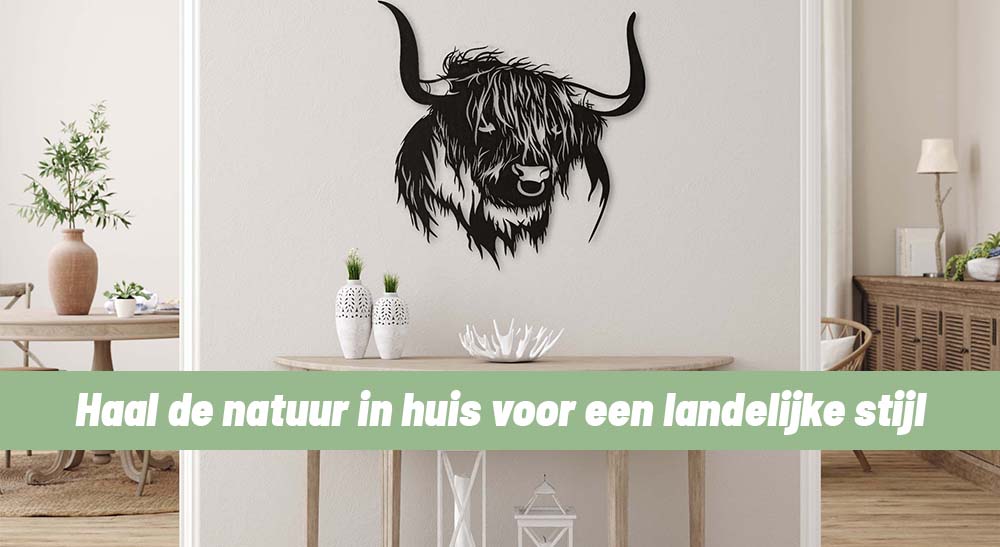 Maak jouw landelijke interieur af met de juiste decoratie
