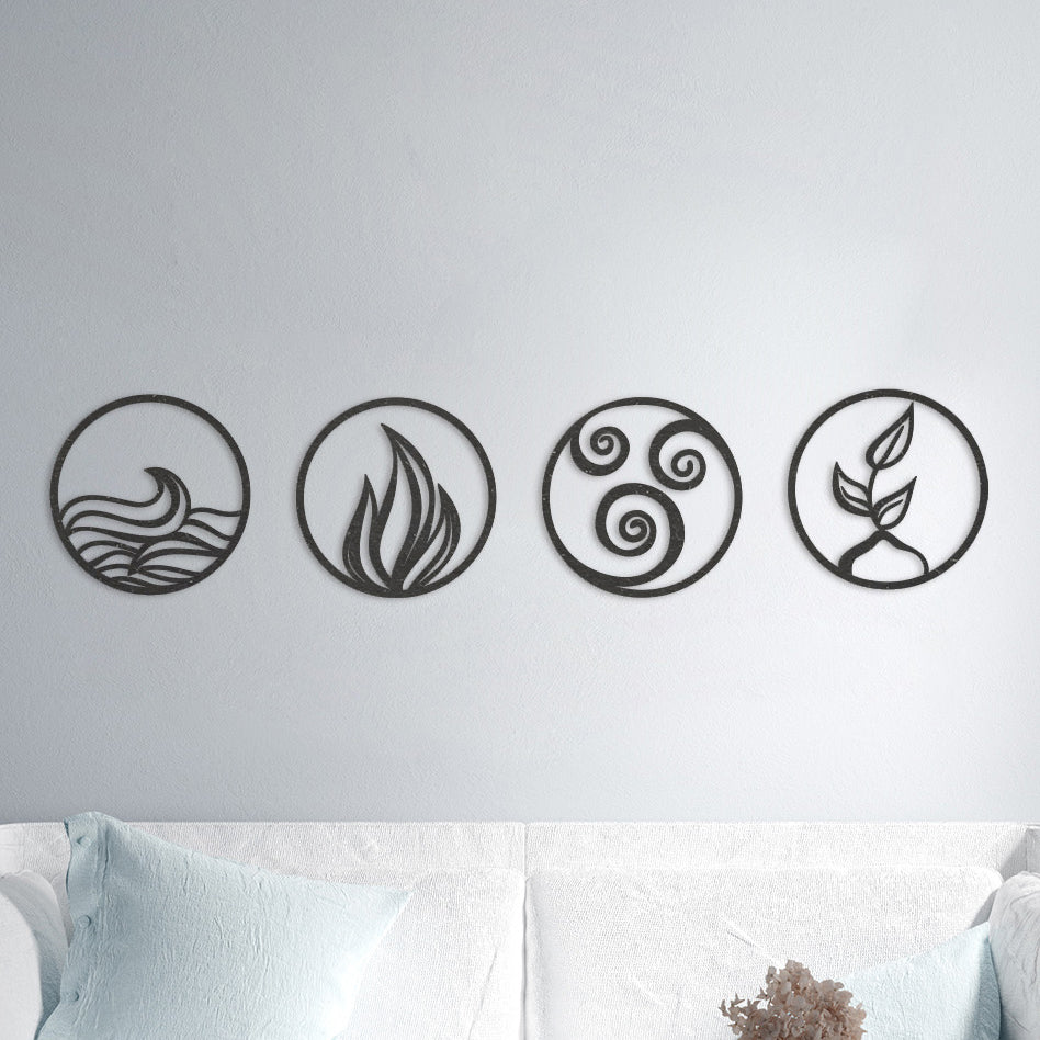 Wanddecoratie | 4 elementen