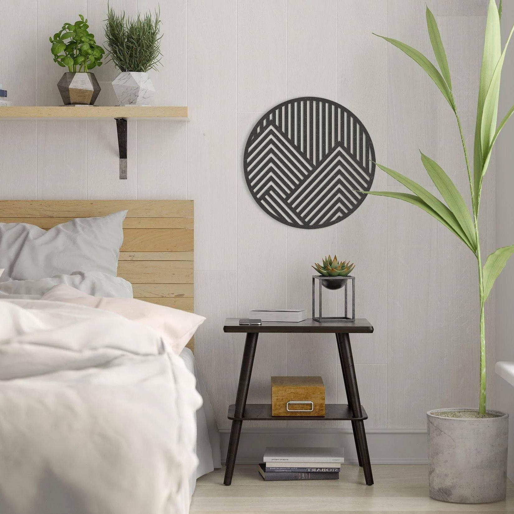 Wanddecoratie | Geometrisch 9 rond