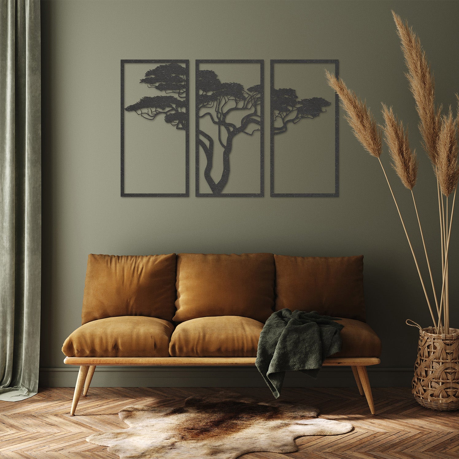 Wanddecoratie | Acaciaboom 3-luik
