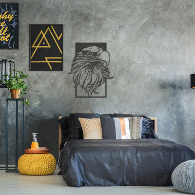 Wanddecoratie dieren | Adelaar in frame