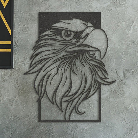 Wanddecoratie dieren | Adelaar in frame