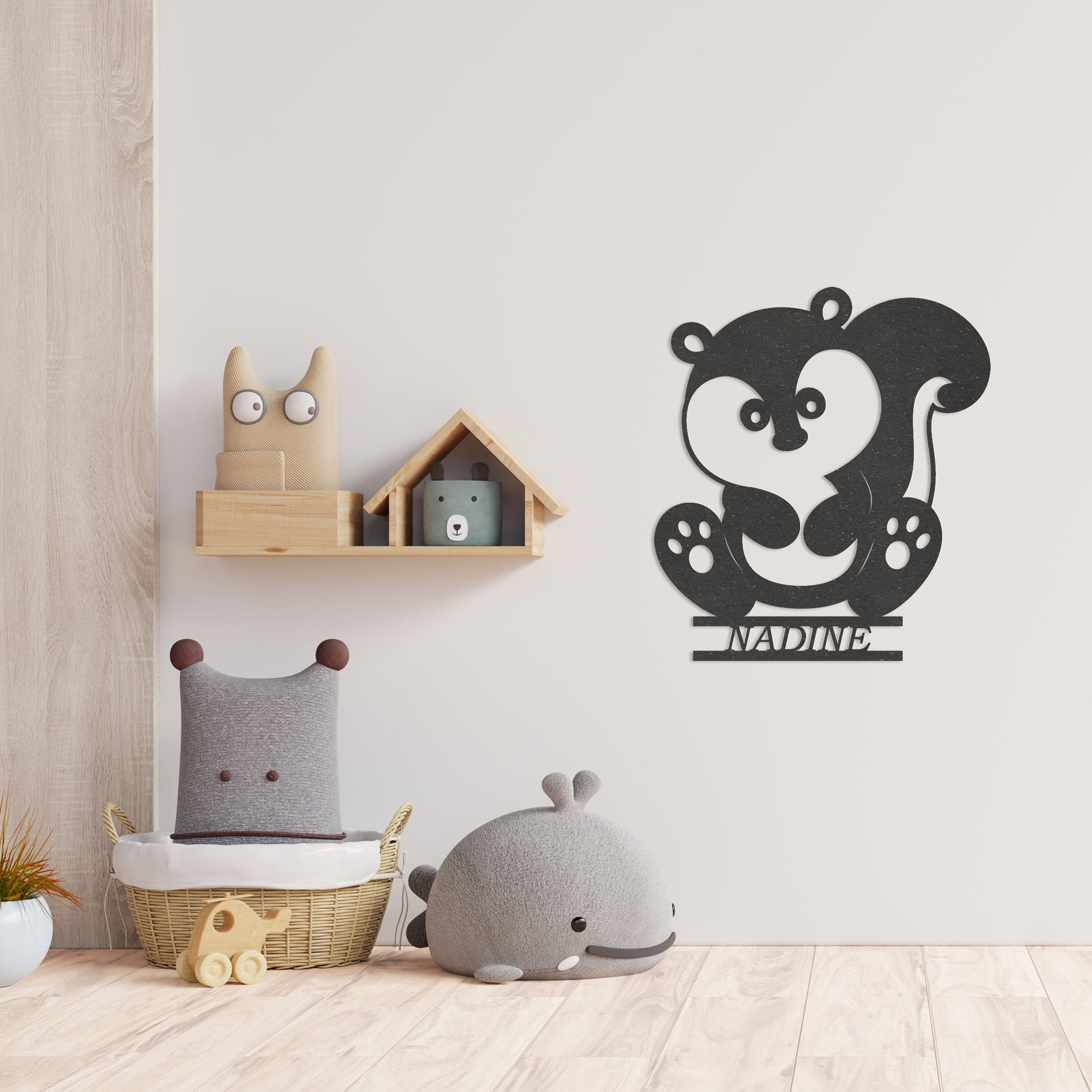 Wanddecoratie kinderen | Eekhoorn
