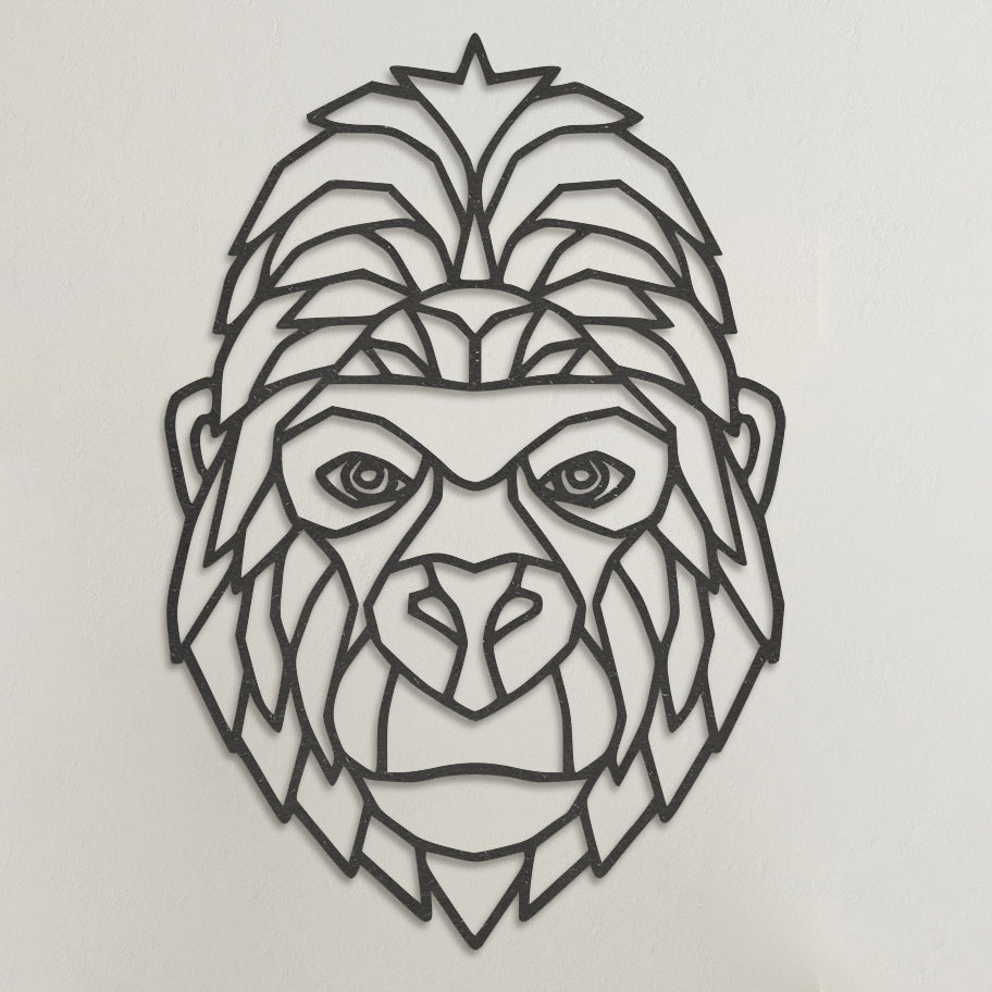 Wanddecoratie Polygon | Gorilla