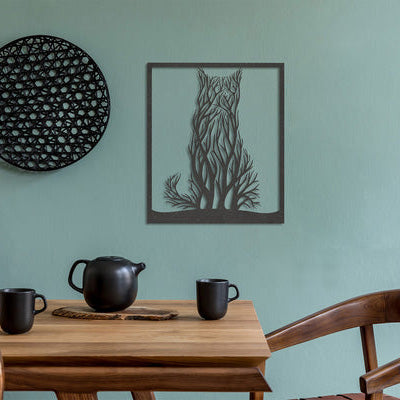 Wanddecoratie | Kat van takken