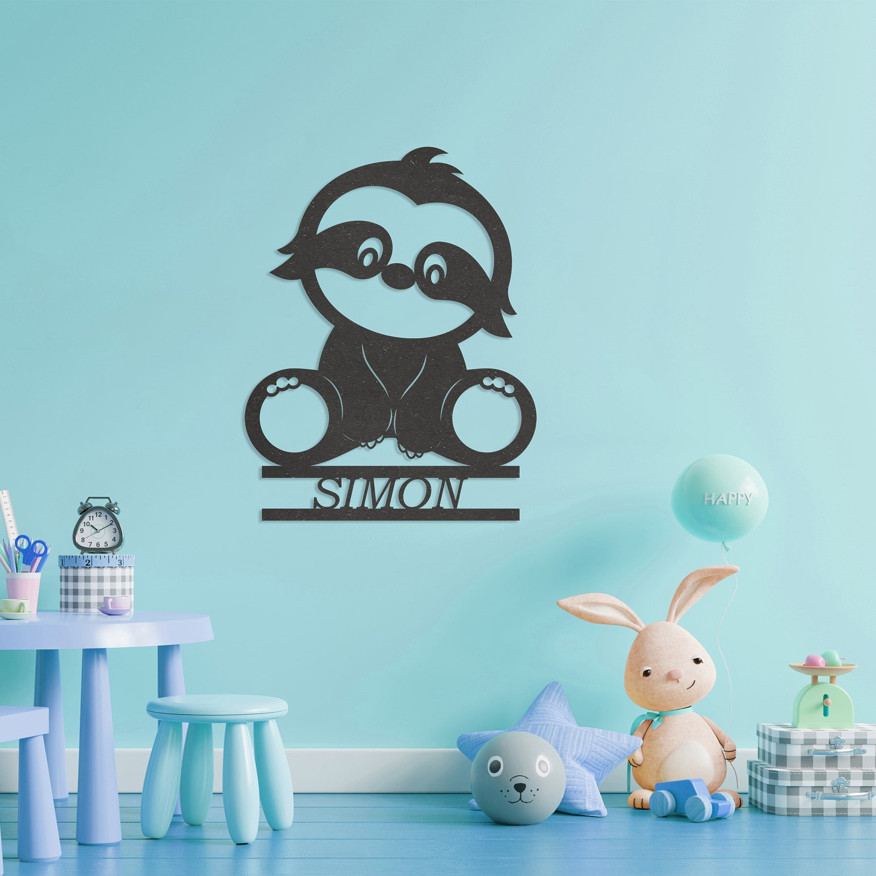Wanddecoratie kinderen | Luiaard