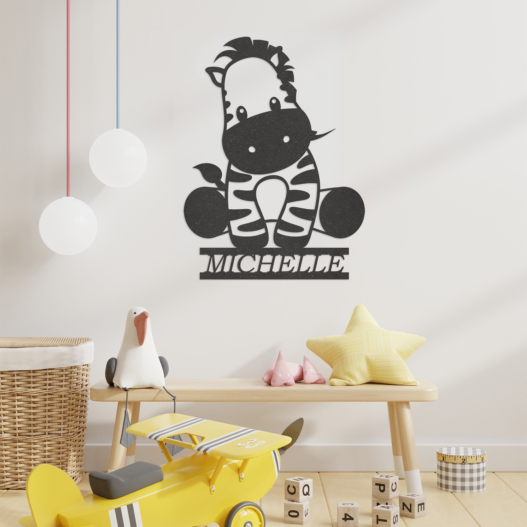 Wanddecoratie kinderen | Zebra