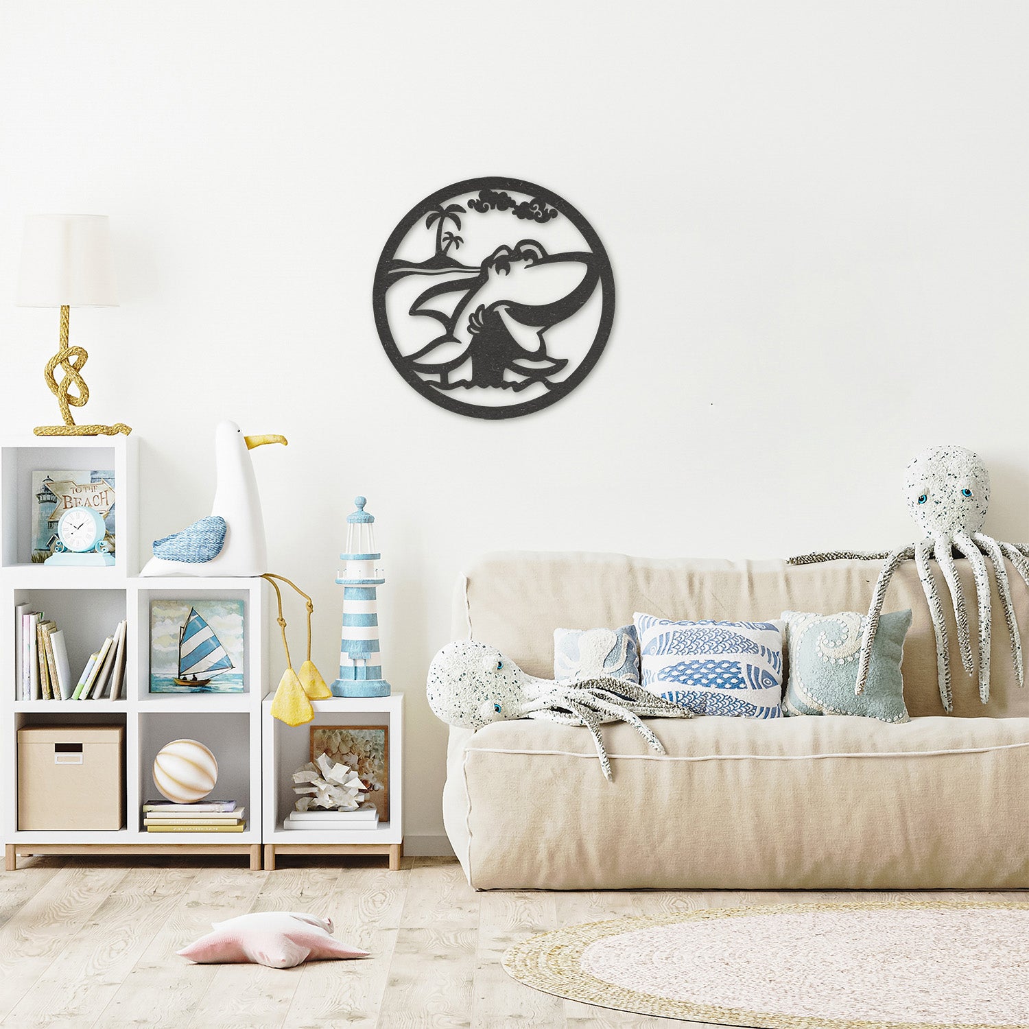 Wanddecoratie Kinderen | Haai rond
