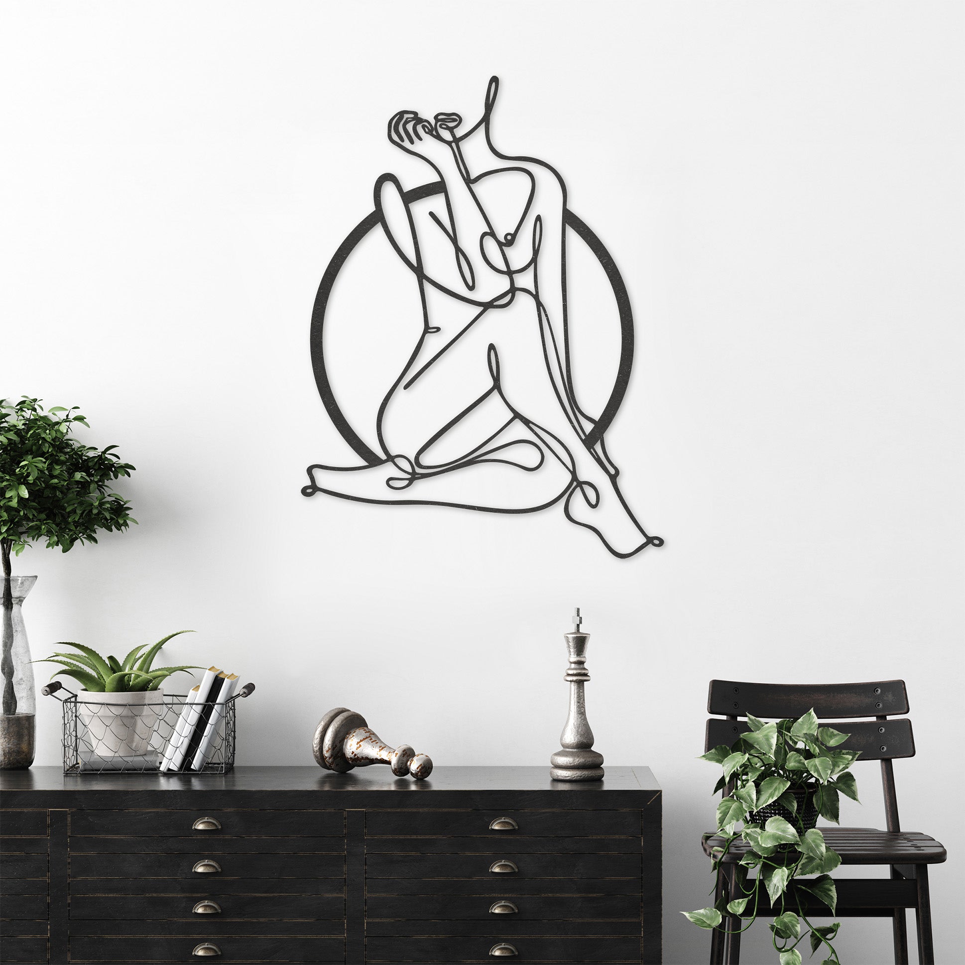 Wanddecoratie | woman in circle