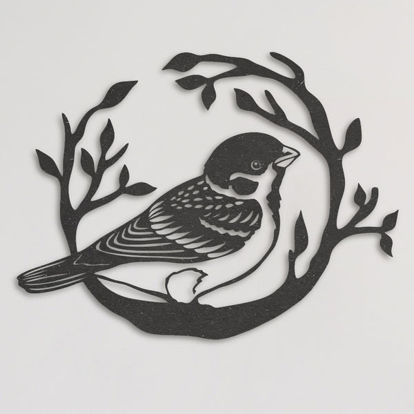 Wanddecoratie dieren | Mus op tak