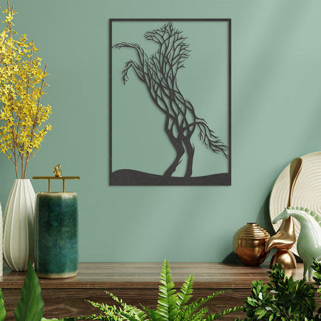 Wanddecoratie | Paard van takken