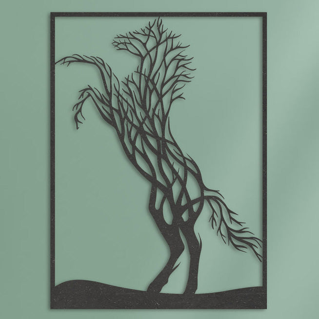 Wanddecoratie | Paard van takken