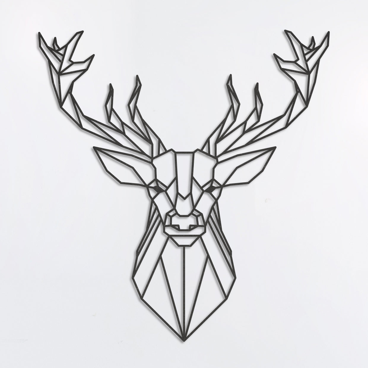 Wanddecoratie Polygon | Hert