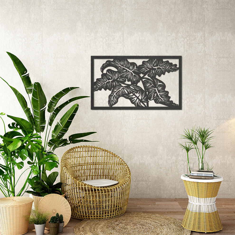 Wanddecoratie | Bladeren in frame 3