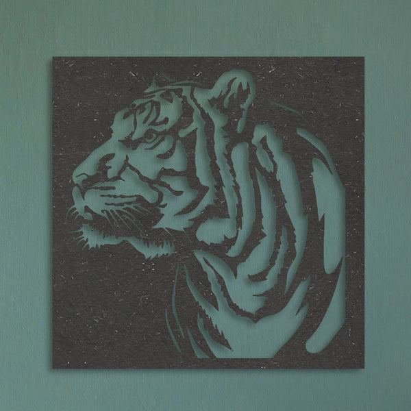 Wanddecoratie | Tijger in frame