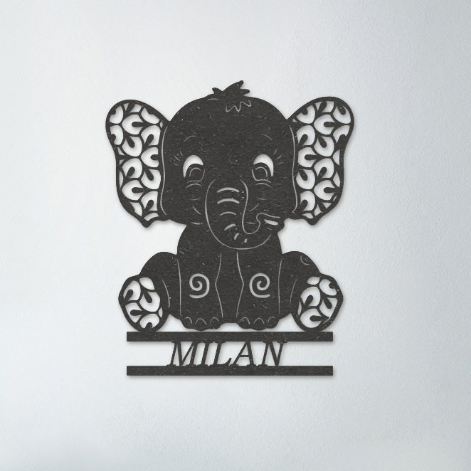 Wanddecoratie kinderen | Baby olifant