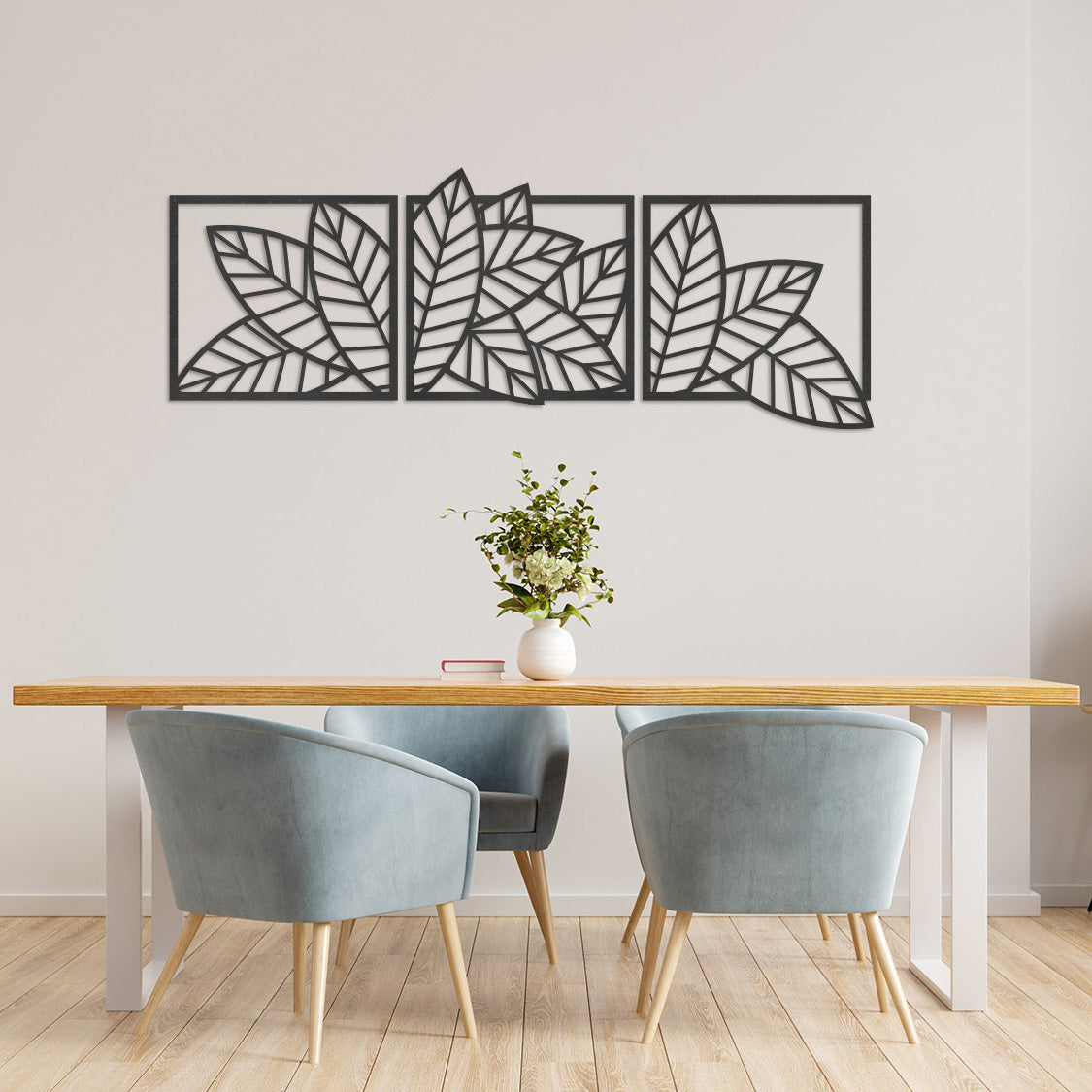 Wanddecoratie | Bladeren 3-luik