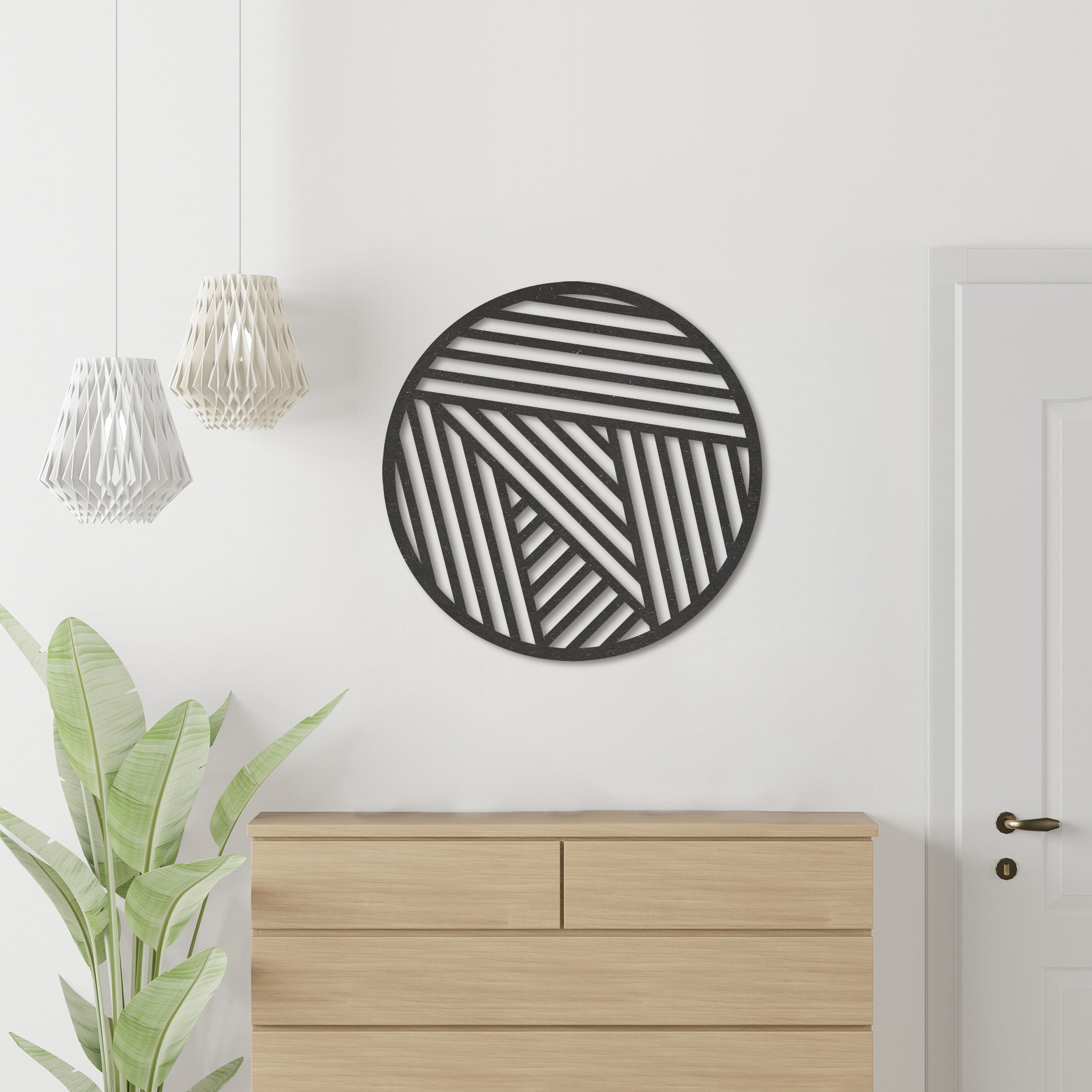 Wanddecoratie | Geometrisch 8 rond