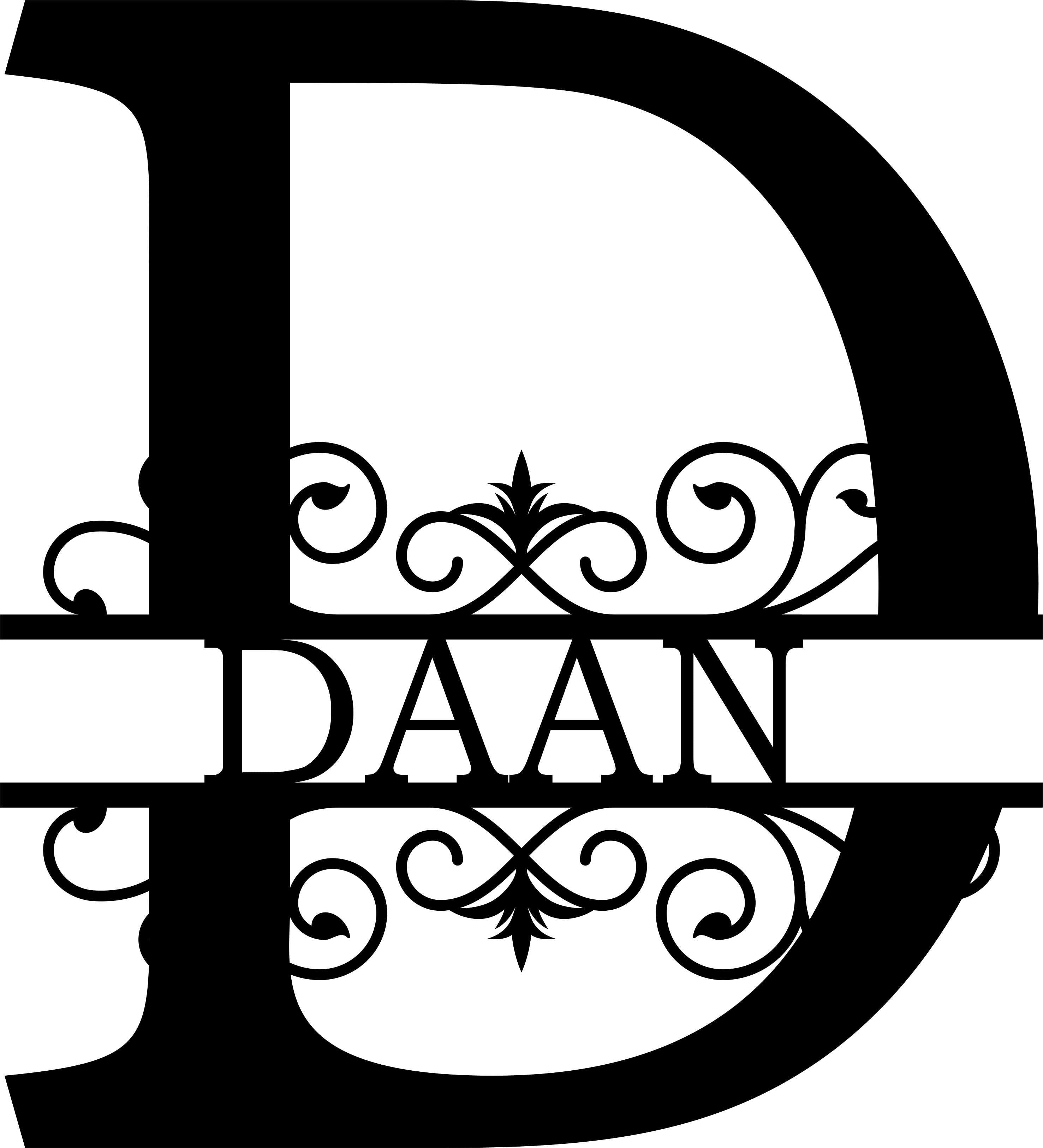 Wanddecoratie | Gepersonaliseerde letters A t/m Z - UniekAanJeMuur.nl