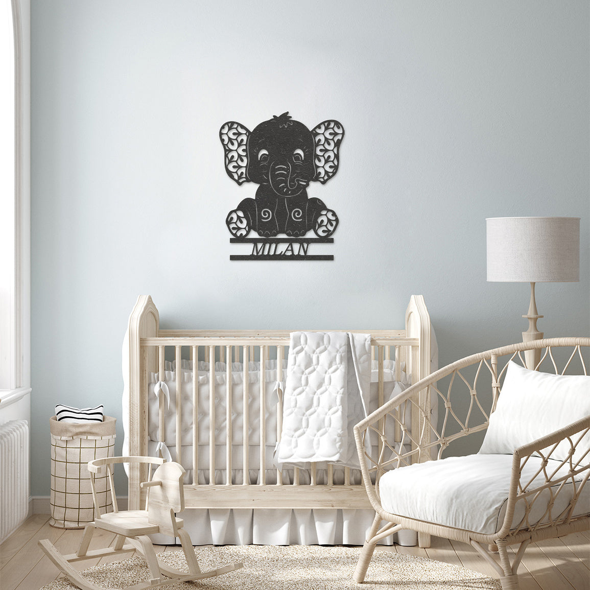 Wanddecoratie kinderen | Baby olifant